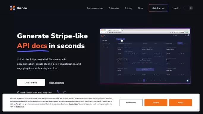 Theneo — бесплатная нейросеть для маркетинга. Бесплатная версия с ограниченным функционалом, есть платные тарифы.