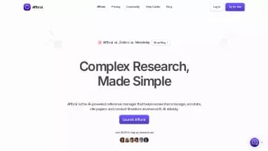 Нейросеть Afforai - Чат-бот,Наука и исследования,Образование