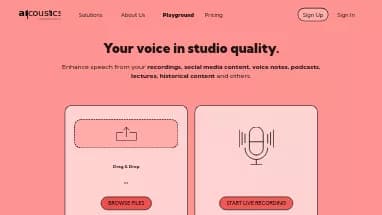 Нейросеть Ai|coustics - Редактирование аудио