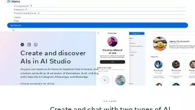 Нейросеть AI Studio by Meta - Аватары и цифровые 3D персонажи,SMM