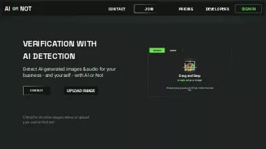 Нейросеть AI or Not - Определение ИИ,Копирайтинг