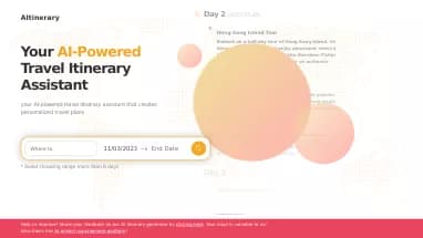 Нейросеть Aitinerary - Продуктивность,Путешествия