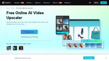 Нейросеть AI Video Upscale by Capcut - Редактирование видео