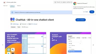 Нейросеть ChatHub - Чат-бот,Модель LLM