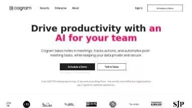Нейросеть Cogram - Продуктивность,Суммаризация текста,Образование,Транскрибация аудио и видео