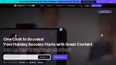 Нейросеть CapCut Commerce Pro - Маркетинг,Генерация видео