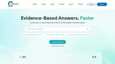 Нейросеть Consensus - Образование,Наука и исследования