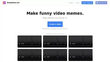 Нейросеть Deepfakes.lol - Дипфейк,Редактирование видео
