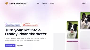 Нейросеть Disney AI Poster - Развлечения,Аватары и цифровые 3D персонажи