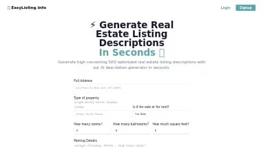Нейросеть EasyListing - Недвижимость и архитектура