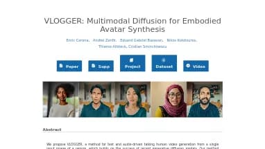Нейросеть VLOGGER by Google - Аватары и цифровые 3D персонажи,Скоро релиз