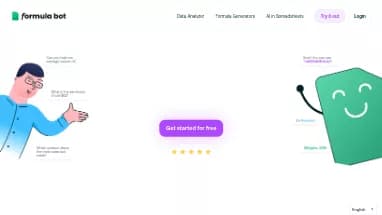 Нейросеть Excel Formula Bot - Маркетинг,Таблицы и PDF