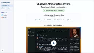 Нейросеть Faraday.dev - Развлечения,Чат-бот