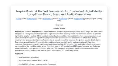 Нейросеть InspireMusic - Open Source,Музыка