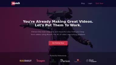 Нейросеть Munch - Редактирование видео