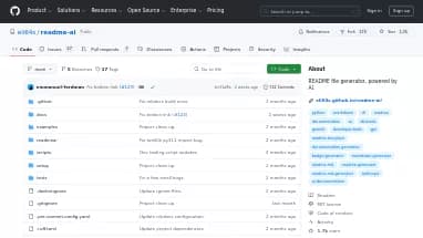 Нейросеть README-AI - Разработка ПО,Open Source