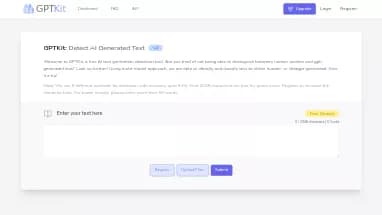 Нейросеть GPTKit - Определение ИИ,Копирайтинг