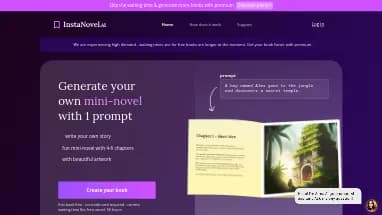 Нейросеть InstaNovel AI - Сторителлинг