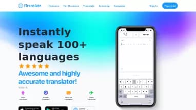 Нейросеть iTranslate - Перевод