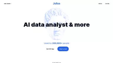 Нейросеть Julius.ai - Маркетинг,Таблицы и PDF,Продуктивность