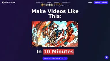 Нейросеть Magic Hour - Редактирование видео,Генерация видео