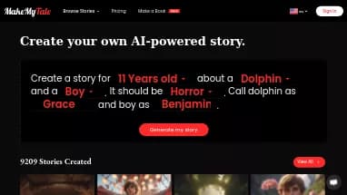 Нейросеть MakeMyTale - Сторителлинг