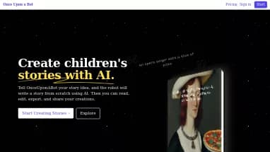 Нейросеть Once Upon A Bot - Сторителлинг