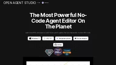 Нейросеть Open Agent Studio - Автономные ИИ,Автоматизация,Open Source