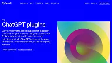 Нейросеть ChatGPT Plugins - Расширения ChatGPT