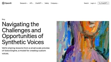 Нейросеть Voice Engine by OpenAI - Скоро релиз,Перевод