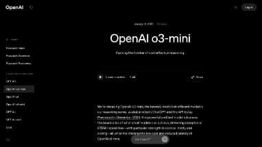 Нейросеть o3-Mini - Модель LLM