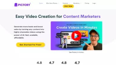 Нейросеть Pictory AI - Редактирование видео,Генерация видео