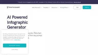 Нейросеть Piktochart AI - Дизайн