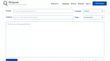 Нейросеть Pitchgrade - Маркетинг,Финансы