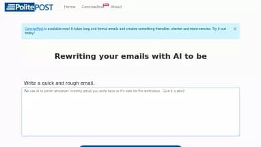 Нейросеть PolitePost - E-mail