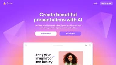 Нейросеть Prezo AI - Маркетинг,Образование,Презентации
