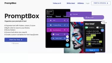 Нейросеть PromptBox - Промпты