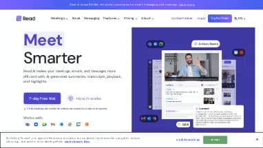 Нейросеть Read AI - Суммаризация текста,Продуктивность,Образование,Транскрибация аудио и видео