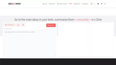 Нейросеть Resoomer - Образование,Суммаризация текста,Продуктивность
