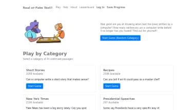 Нейросеть Real or Fake Text - Определение ИИ,Копирайтинг,Игры