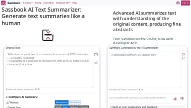 Нейросеть AI Summarizer - Суммаризация текста,Продуктивность,Образование