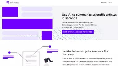 Нейросеть SciSummary - Наука и исследования,Суммаризация текста,Продуктивность,Образование