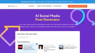 Нейросеть AI Social Media Post Generator - SMM,Маркетинг