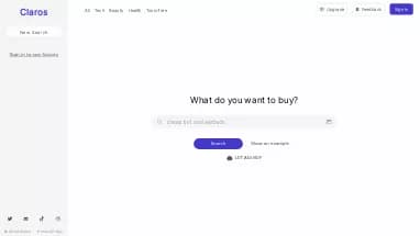 Нейросеть Claros - Поисковые системы