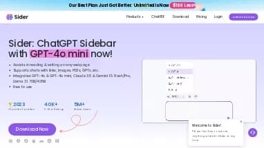 Нейросеть ChatGPT Sidebar - Расширения ChatGPT