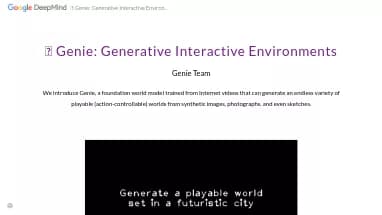 Нейросеть Genie by Deepmind - Скоро релиз,Игры,Модель LLM