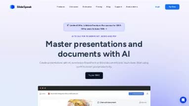 Нейросеть SlideSpeak AI - Презентации,Продуктивность