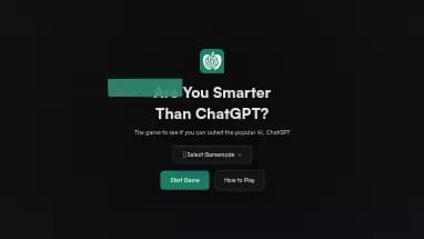 Нейросеть Are You Smarter Than ChatGPT - Развлечения,Игры