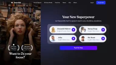 Нейросеть Speechify - Генерация голоса