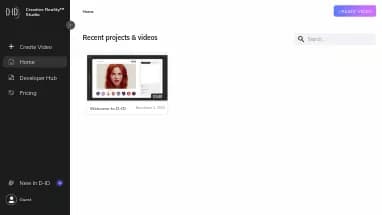 Нейросеть Studio D-ID - Генерация видео